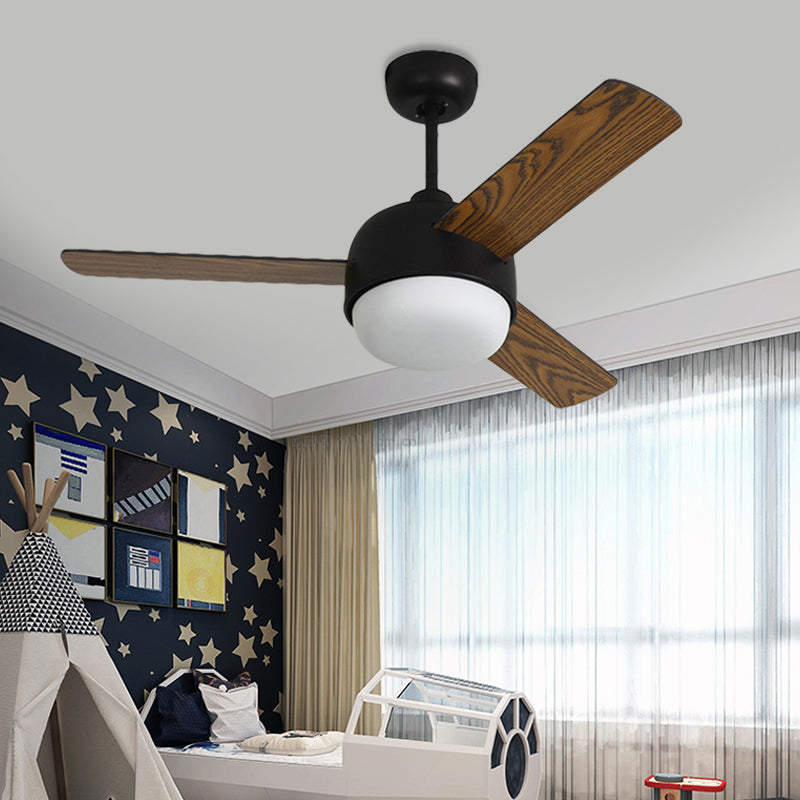 36 "LED LED LED ÉCLAIT SEMI FUSHING MODERNIST MODERNISTRE BLANCE / BLACK FINE METAL PLATION LAVE LAVE avec 3 lames en bois