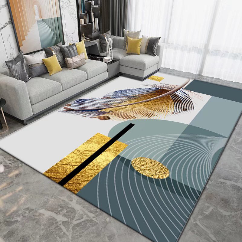 Modern artistiek patroon Tekenpatroon Polyester binnen tapijt vlekbestendig gebied Teken voor woonkamer