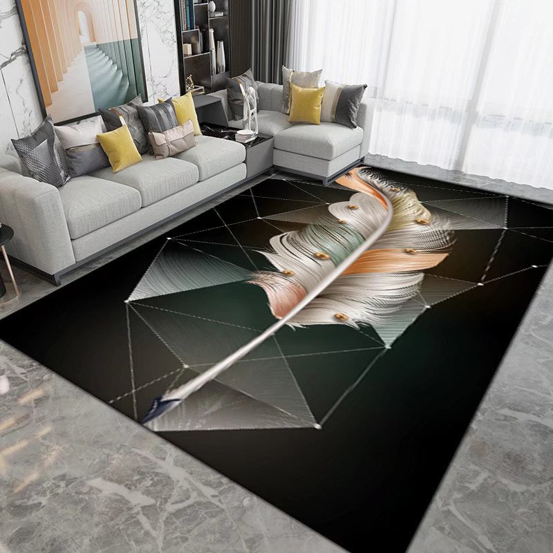 Modern artistiek patroon Tekenpatroon Polyester binnen tapijt vlekbestendig gebied Teken voor woonkamer