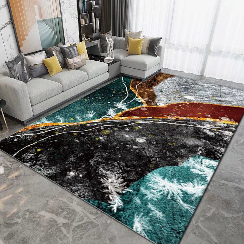 Modern artistiek patroon Tekenpatroon Polyester binnen tapijt vlekbestendig gebied Teken voor woonkamer