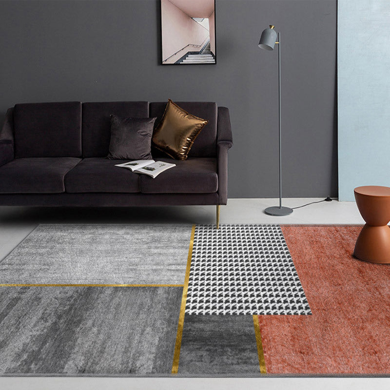 Funky Area Tapje Gorgeous Houndstooth print tapijt polyester vlekbestendig tapijt voor woonkamer