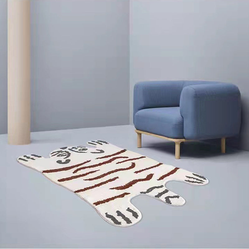 Nieuwheid Tiger Gedrukt Rug Polyester Indoor Tapijt Non-slip ruggebied Tapijt voor woonkamer