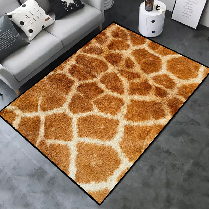 Leisure Area Rug Polyester Animals Print Rug Stain Resistant Area Rug for Home Decor