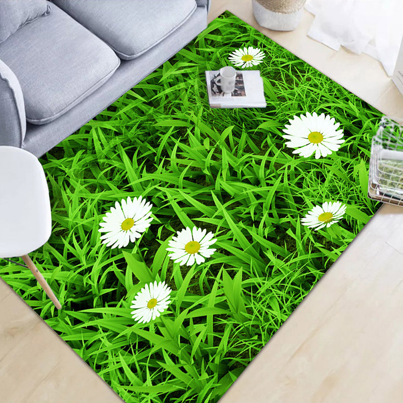 Roze woonkamer tapijt bloemenpatroon polyester gebied tapijt niet-slip achterste ruggebied tapijt