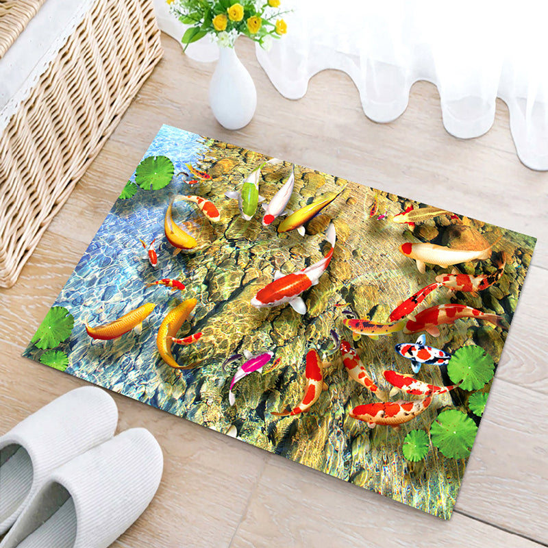 Roze woonkamer tapijt bloemenpatroon polyester gebied tapijt niet-slip achterste ruggebied tapijt