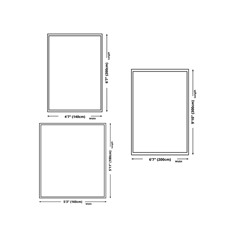 Donkergroene moderne tapijten polyester lijn tapijt vlekbestendig tapijt voor woonkamer