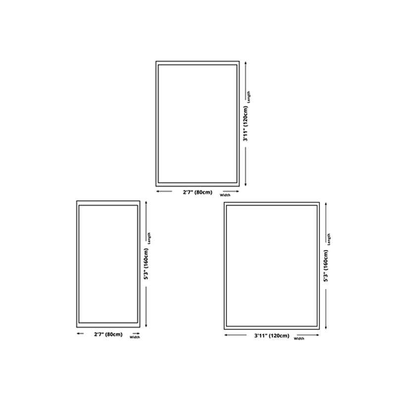 Donkergroene moderne tapijten polyester lijn tapijt vlekbestendig tapijt voor woonkamer