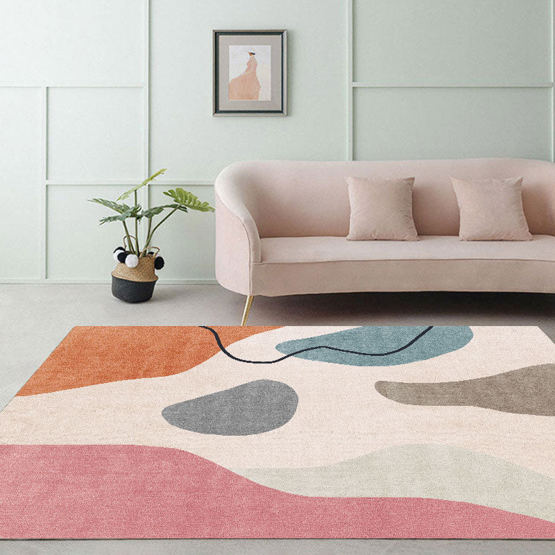 Prachtig tapijt Modern contrastpaneel Tapijtpolyester tapijt met niet-slipachter