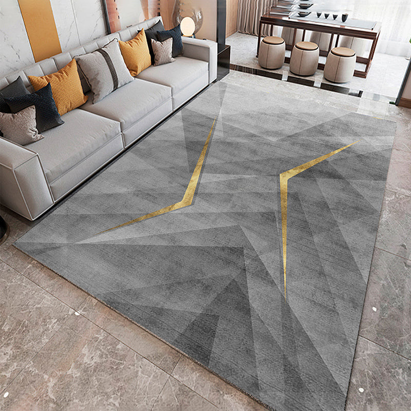 Prachtig tapijt Modern contrastpaneel Tapijtpolyester tapijt met niet-slipachter