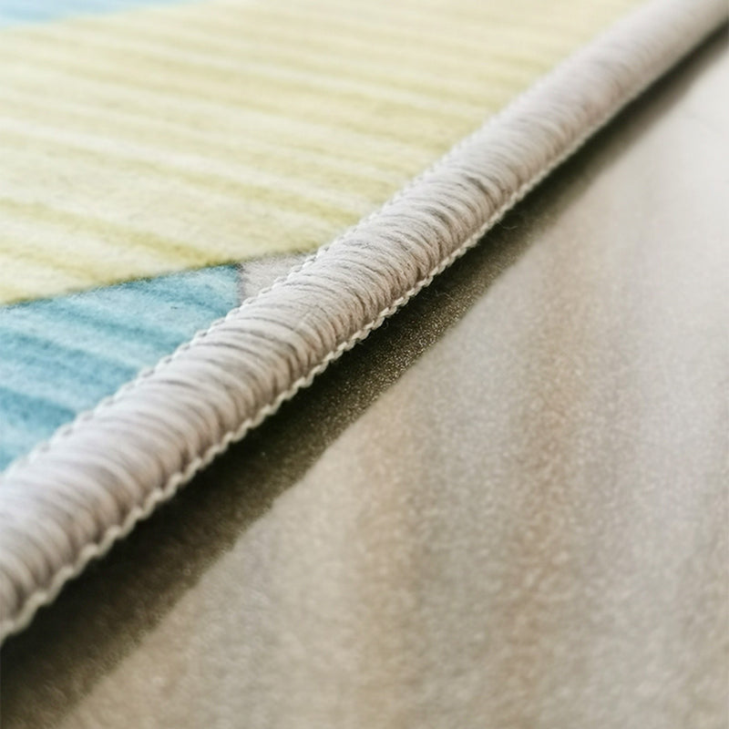 Prachtig tapijt Modern contrastpaneel Tapijtpolyester tapijt met niet-slipachter