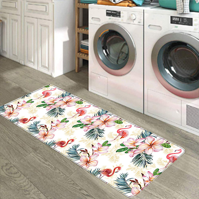 Modern FlamingoS Patroon Tapijt PVC binnen Tapijt niet-slip achterste ruggebied tapijt voor woningdecoratie