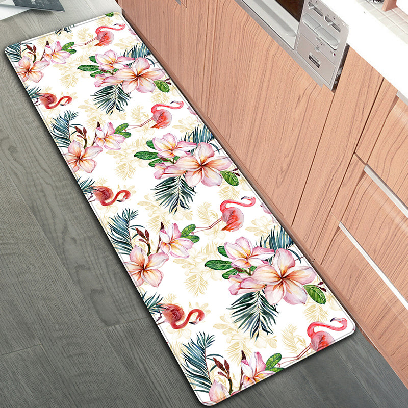 Modern FlamingoS Patroon Tapijt PVC binnen Tapijt niet-slip achterste ruggebied tapijt voor woningdecoratie