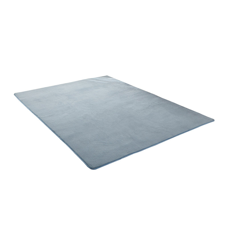 Simplicity Area Rug Modern Plain Area Carpet Polyester Stain Resistant Carpet for Living Room