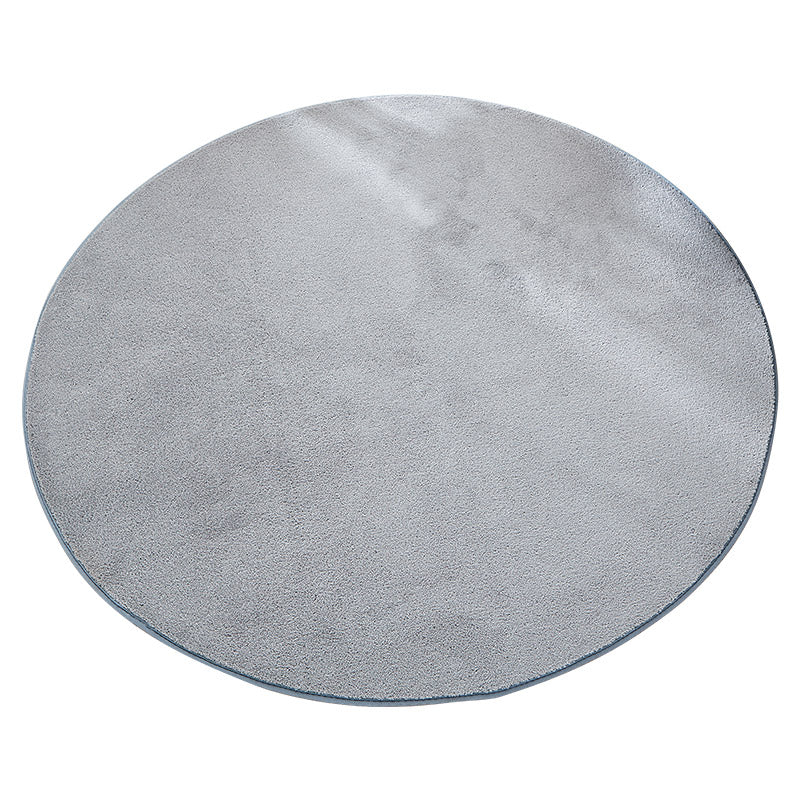 Ronde gewone shag tapijt polyester casual binnen tapijt niet-slip achterste ruggengiert tapijt voor woonkamer