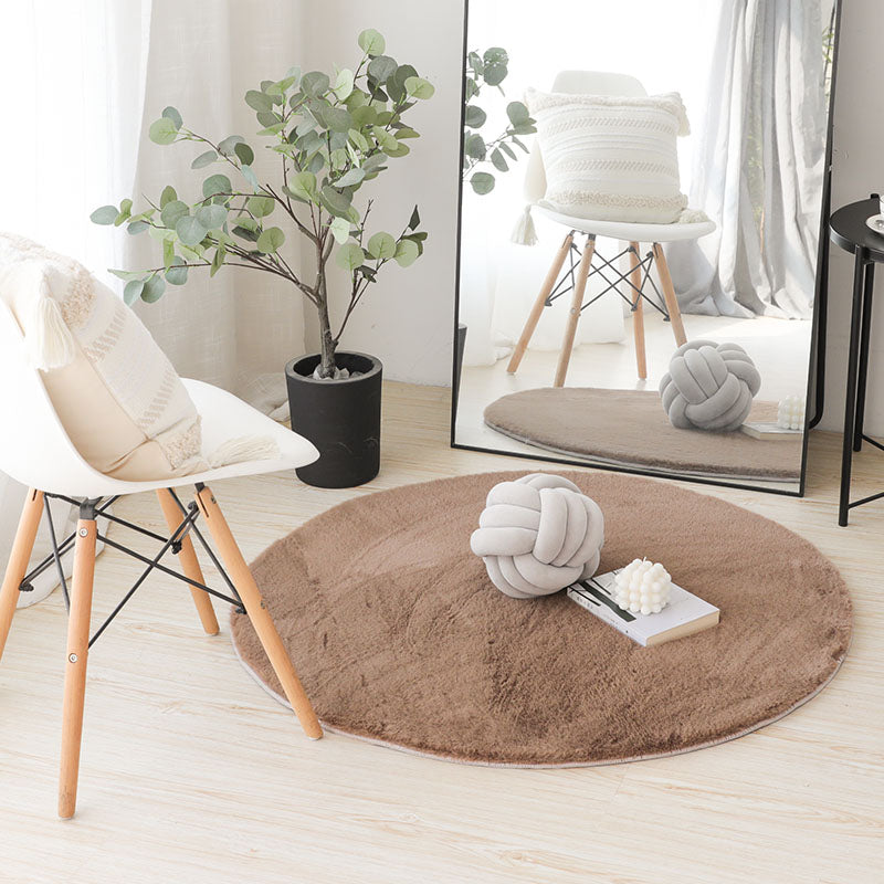 Tappeto bianco moderno moderno poliestere di colore puro tappeto non slittamento tappeto per arredamento per la casa