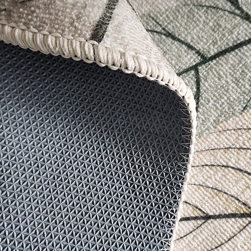 Beige moderne binnenvleed tapijten polyester vlinderdapperig wasbaar vloerkleed voor woningdecoratie