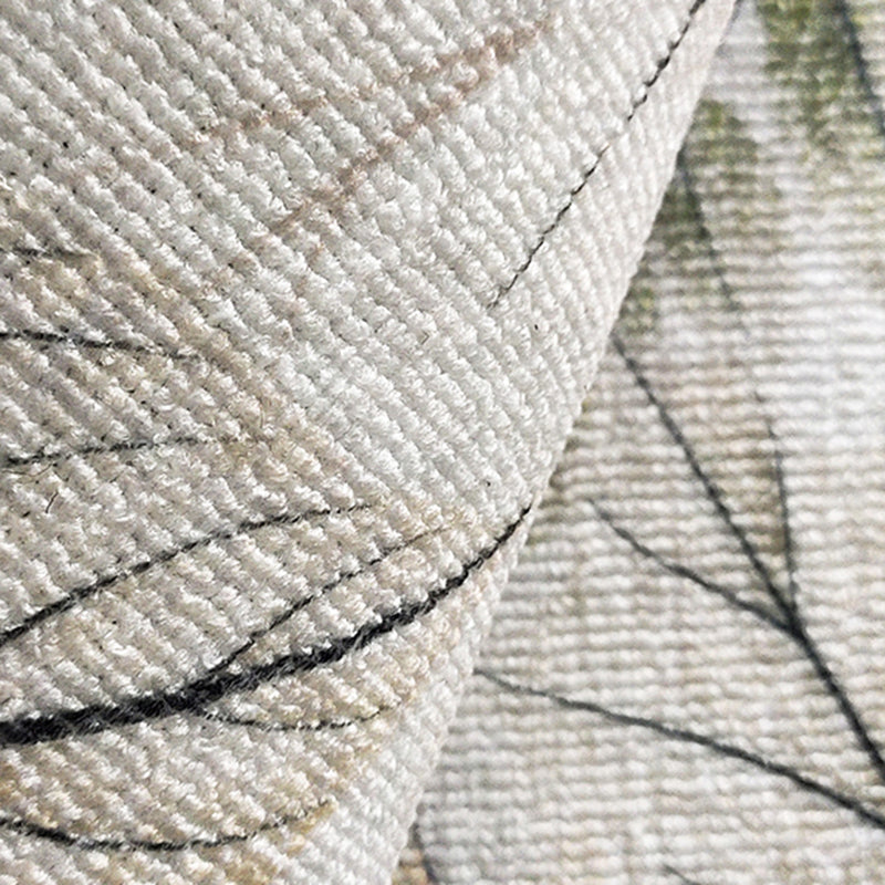 Beige moderne binnenvleed tapijten polyester vlinderdapperig wasbaar vloerkleed voor woningdecoratie