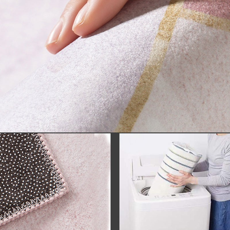 Prachtig polyester tapijt modern grijs tapijt woonkamer vloerkleed met niet-slipachter