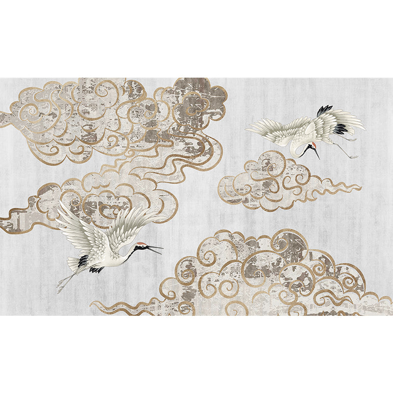 Tapis à rayures tigres vintage Tapis en polyester tapis de support sans glissement pour le salon