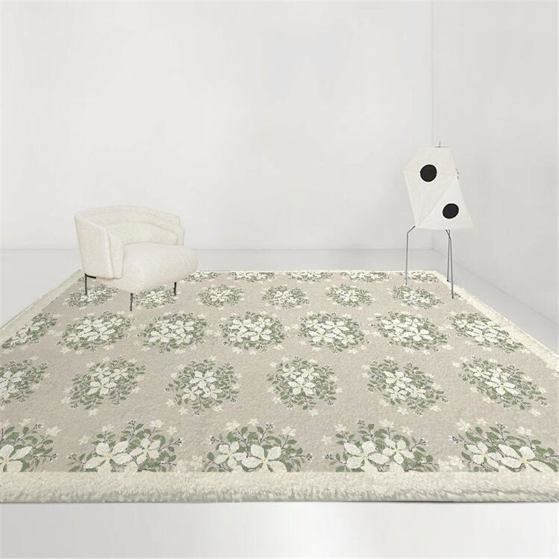 Moderne woonkamer tapijtbloempatroon Polyester Gebied Rug Easy Care Rug voor woningdecoratie