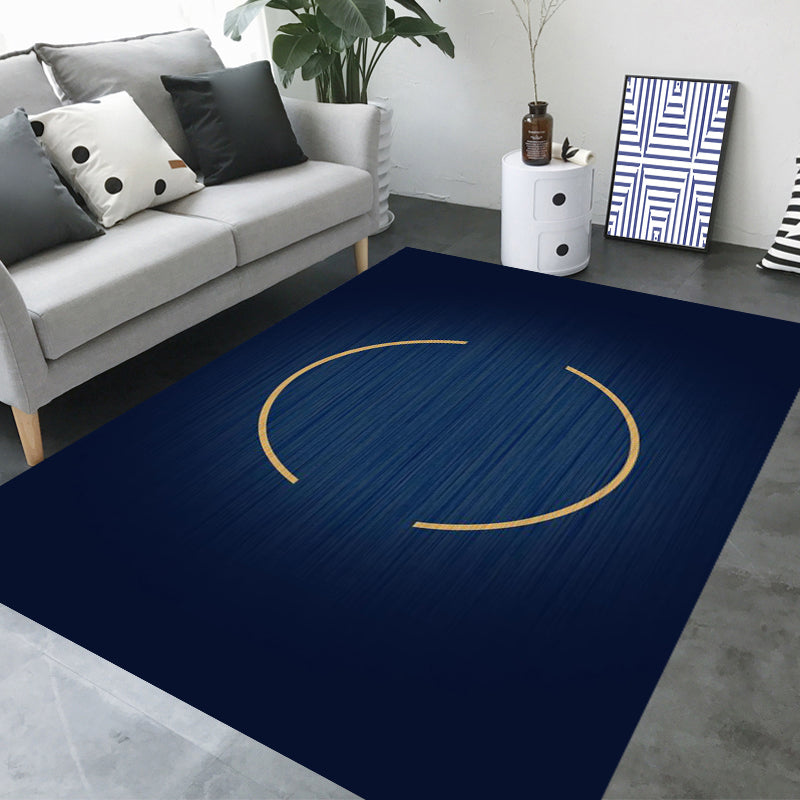 Gray Modern Rug Blending Circle Indoor Rug Stain Resistant Rug for Living Room