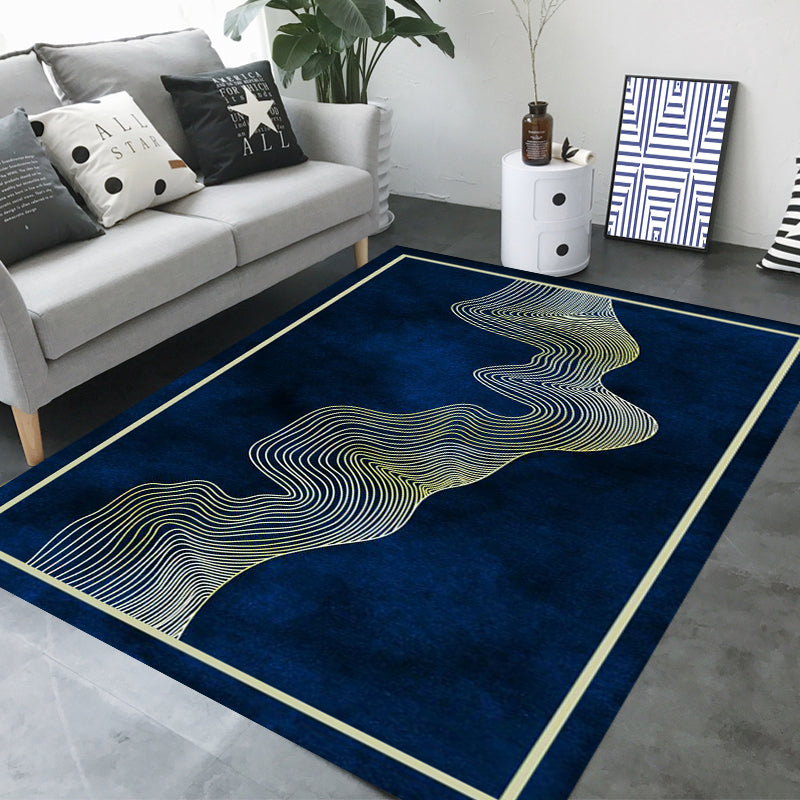 Gray Modern Rug Blending Circle Indoor Rug Stain Resistant Rug for Living Room