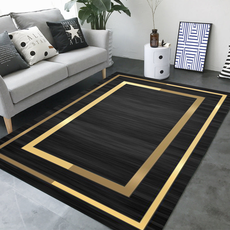 Gray Modern Rug Blending Circle Indoor Rug Stain Resistant Rug for Living Room