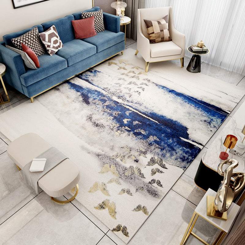 Antiek tapijt Modern abstract print Rug wasbaar polyester tapijt met niet-slipachter