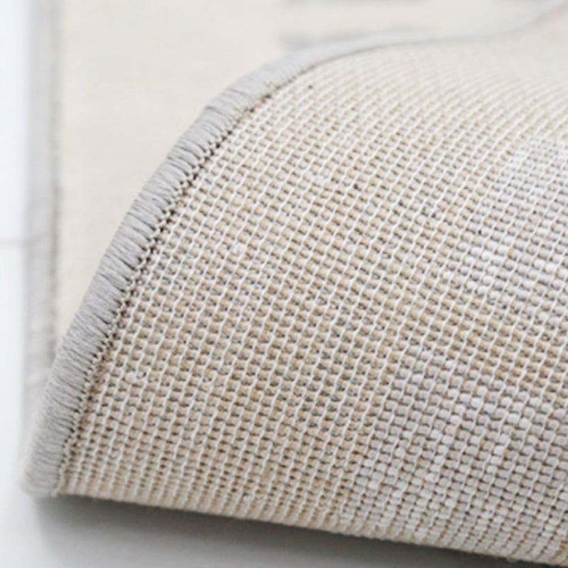 Antiek tapijt Modern abstract print Rug wasbaar polyester tapijt met niet-slipachter