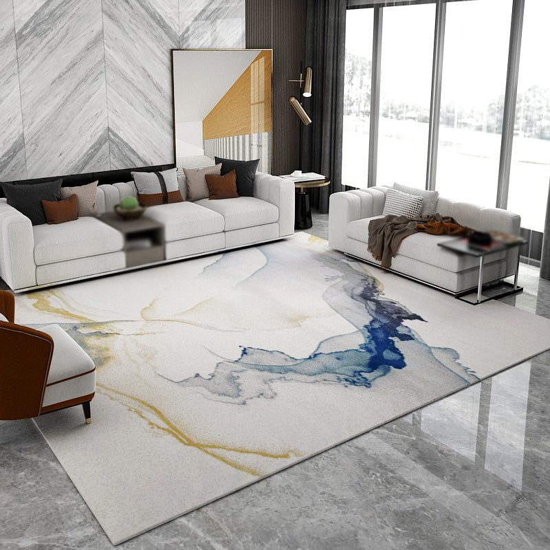 Antiek tapijt Modern abstract print Rug wasbaar polyester tapijt met niet-slipachter