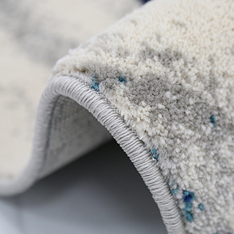 Grijs modern tapijten polyester abstract patroon tapijt niet-slip achterste tapijt voor woningdecoratie