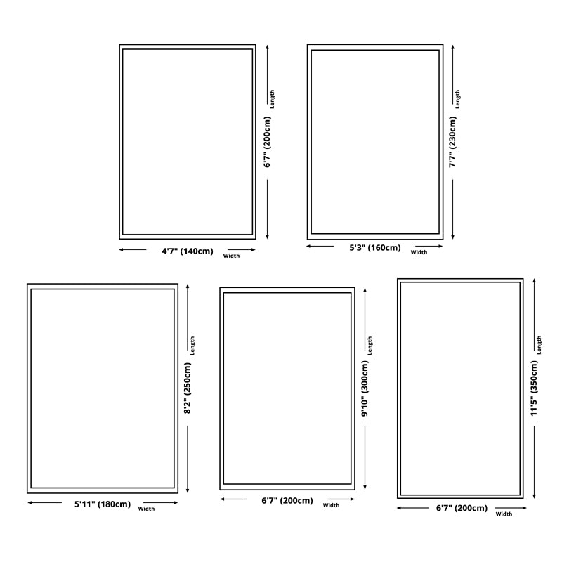 Ontspannende binnenkleed Polyester Samenvatting Afdrukken Tapijt Resistent gebied Tapijt voor woningdecoratie