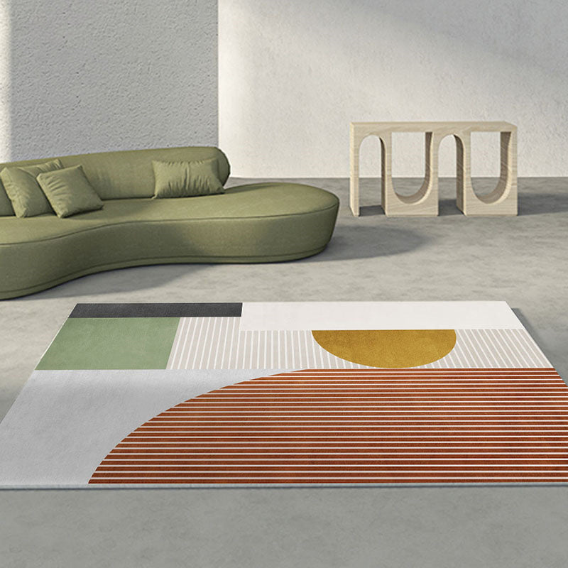 Modern marmeren look Tapijten Polyester Area Tapijt Non-slip achterste binnen Tapijt voor woonkamer