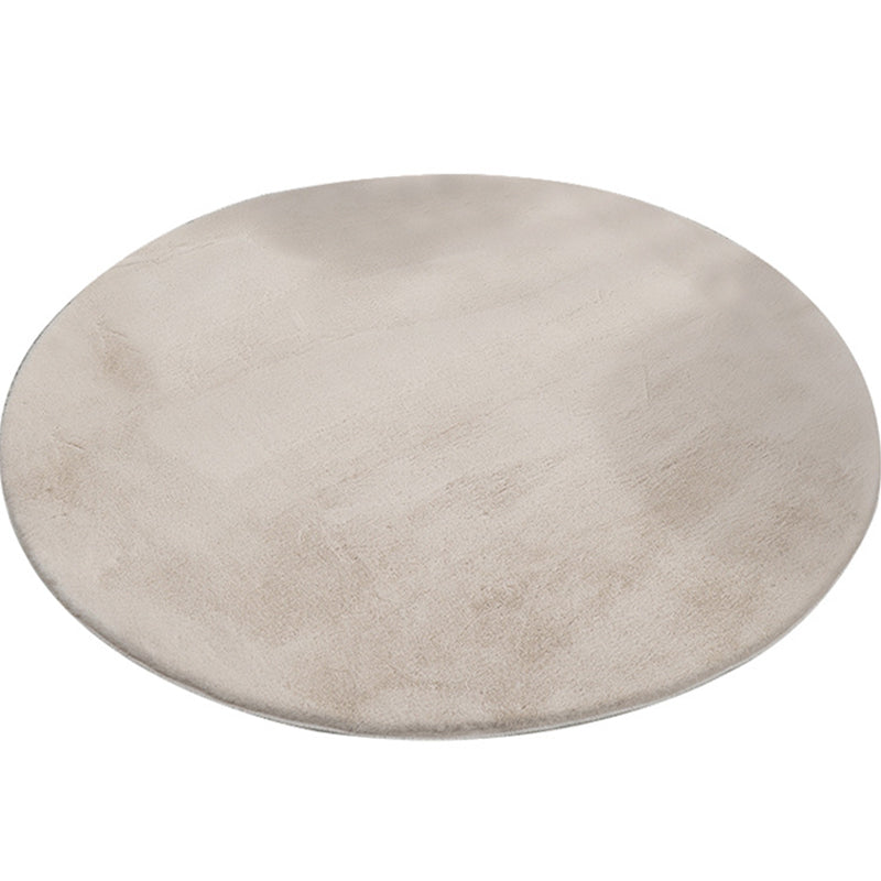 Tapis moderne gris en Polyester de couleur unie, résistant aux taches, pour la décoration de la maison