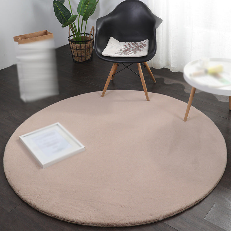 Tapis moderne gris en Polyester de couleur unie, résistant aux taches, pour la décoration de la maison