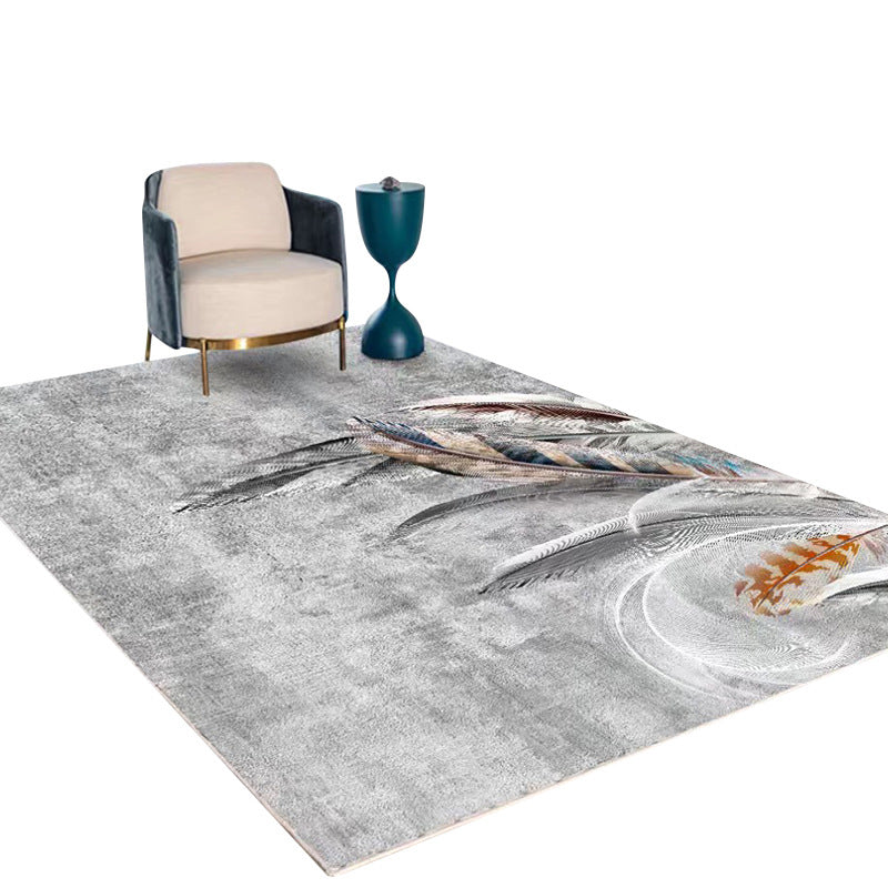 Minimalistisch vloerkleed Vrijvorderingsbasis Patroon Tapijten Polyester Stain Resistant Area Teken voor woonkamer