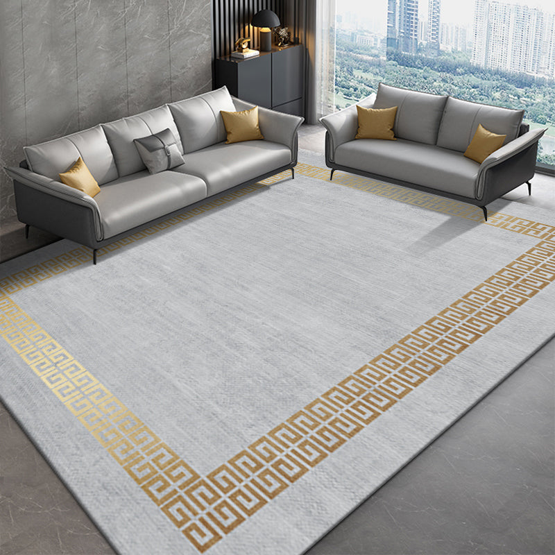 Modern woonkamer vloerkleed Prachtig wasbaar Wasbaar Truug Polyester Stain Resistant Area Tapijt