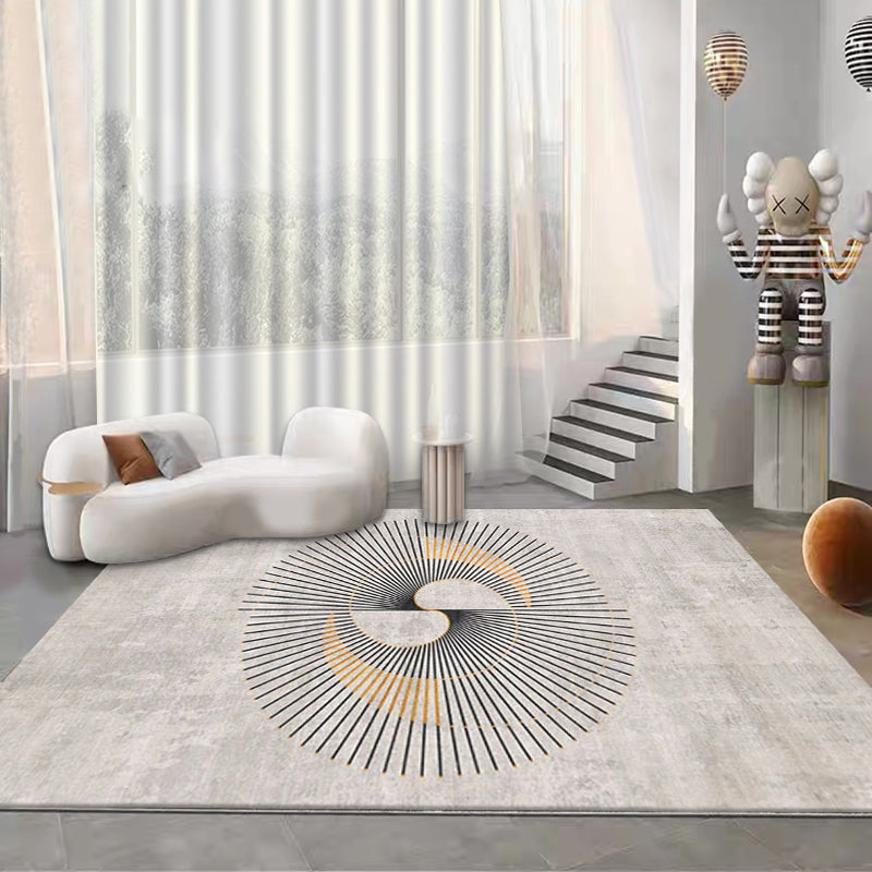 Modern woonkamer vloerkleed Prachtig wasbaar Wasbaar Truug Polyester Stain Resistant Area Tapijt