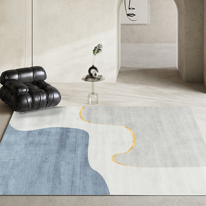 Modern woonkamer vloerkleed Prachtig wasbaar Wasbaar Truug Polyester Stain Resistant Area Tapijt