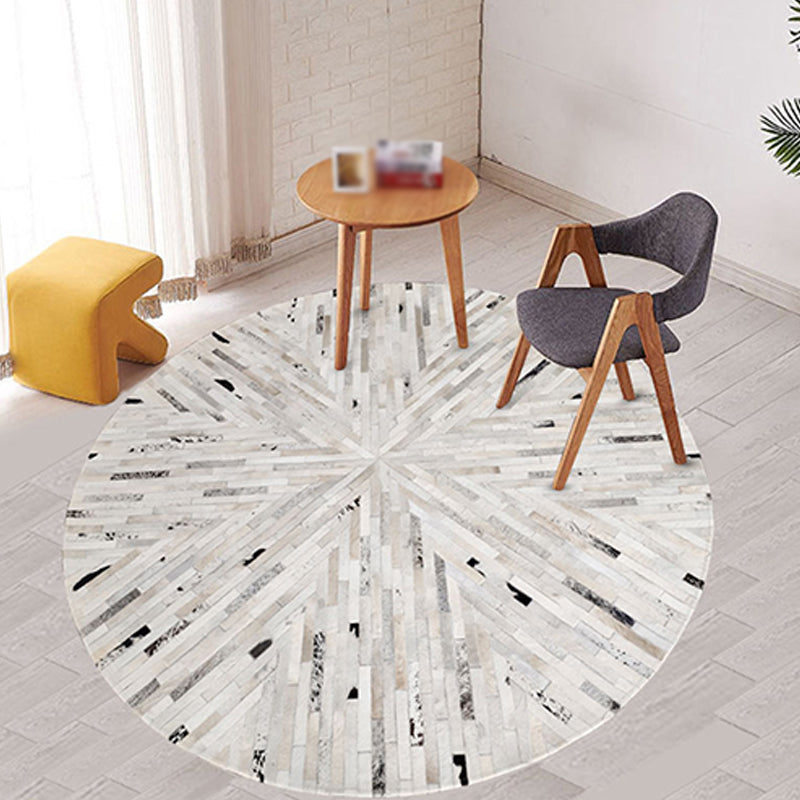 Modern Harlequin Patroon Tapijt Cowhide Round Tapijt Tapijt Non-Slip Backing Indoor Toe voor woningdecoratie