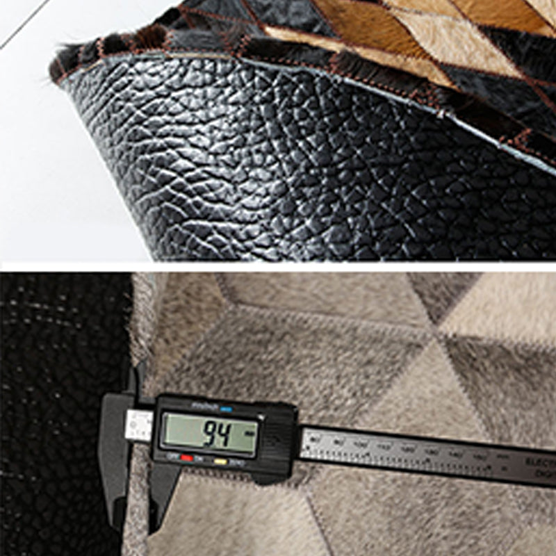 Modern Harlequin Patroon Tapijt Cowhide Round Tapijt Tapijt Non-Slip Backing Indoor Toe voor woningdecoratie