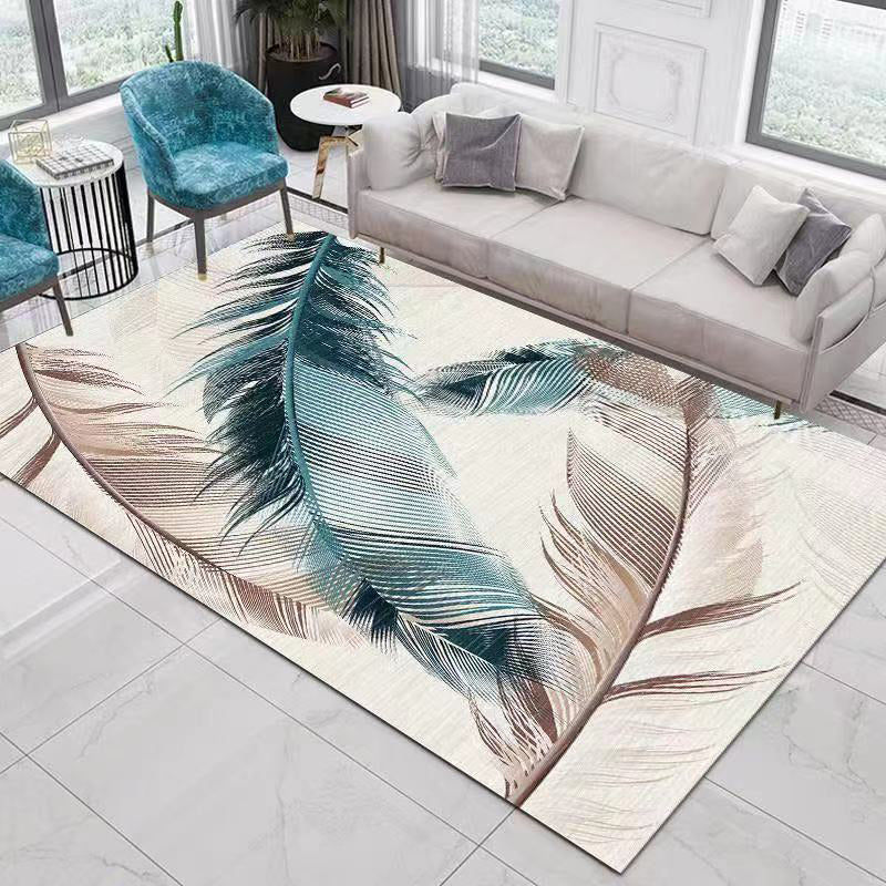 Hedendaags gebied Rug minimalistisch polyester tapijtvlekbestendig tapijt voor woonkamer