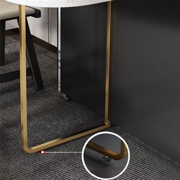 Zeitgenössische Drop-Leaf-Esszimmerkollektion, ovale Möbel, 15" L x 31,5" B x 29,5" H