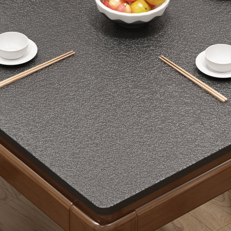 Mesa de comedor de piedra sinterizada de mediados de siglo, mesa rectangular con base de madera maciza de 4 patas para el hogar
