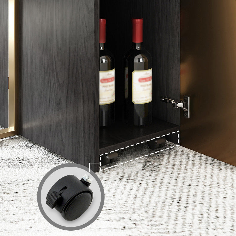 Moderne stijl rechthoek eettafel drop-blad 62 "tafel met metalen basis voor huisgebruik