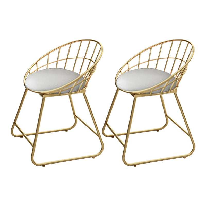 Silla auxiliar tapizada escandinava, sillas de comedor con respaldo de listones y acabado mate (juego de 2)