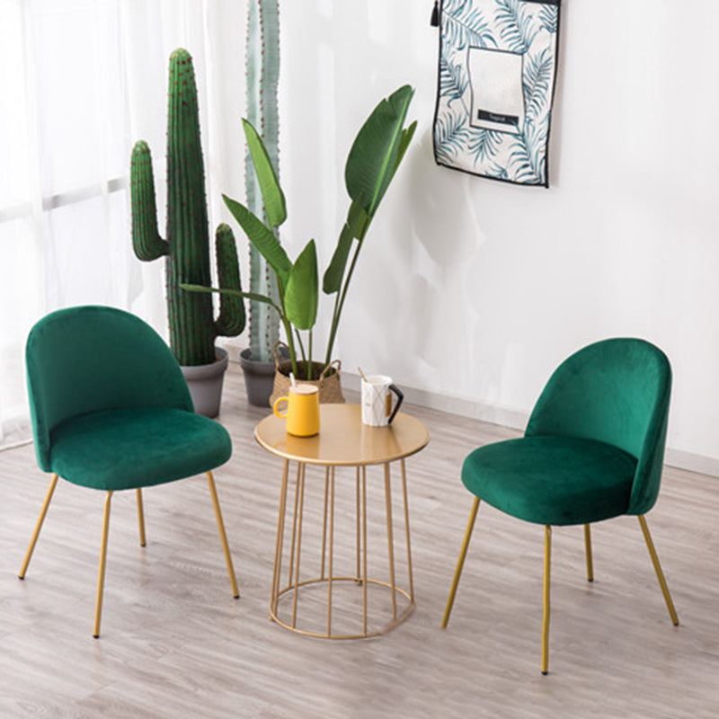 Chaise d'appoint de salle à manger rembourrée scandinave, finition mate, chaise de salle à manger Parsons