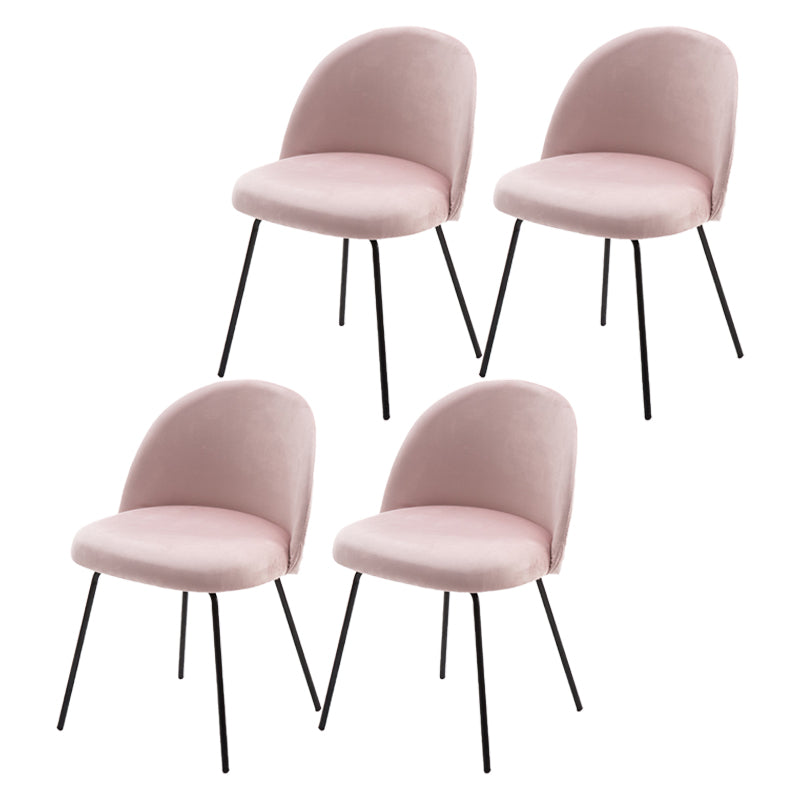 Chaise d'appoint de salle à manger rembourrée scandinave, finition mate, chaise de salle à manger Parsons