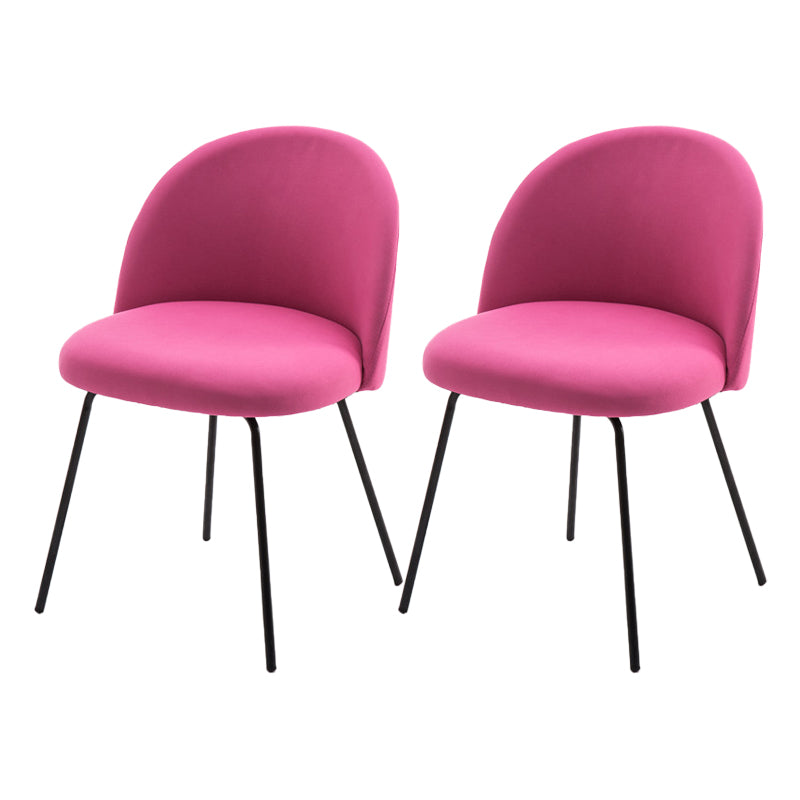 Chaise d'appoint de salle à manger rembourrée scandinave, finition mate, chaise de salle à manger Parsons
