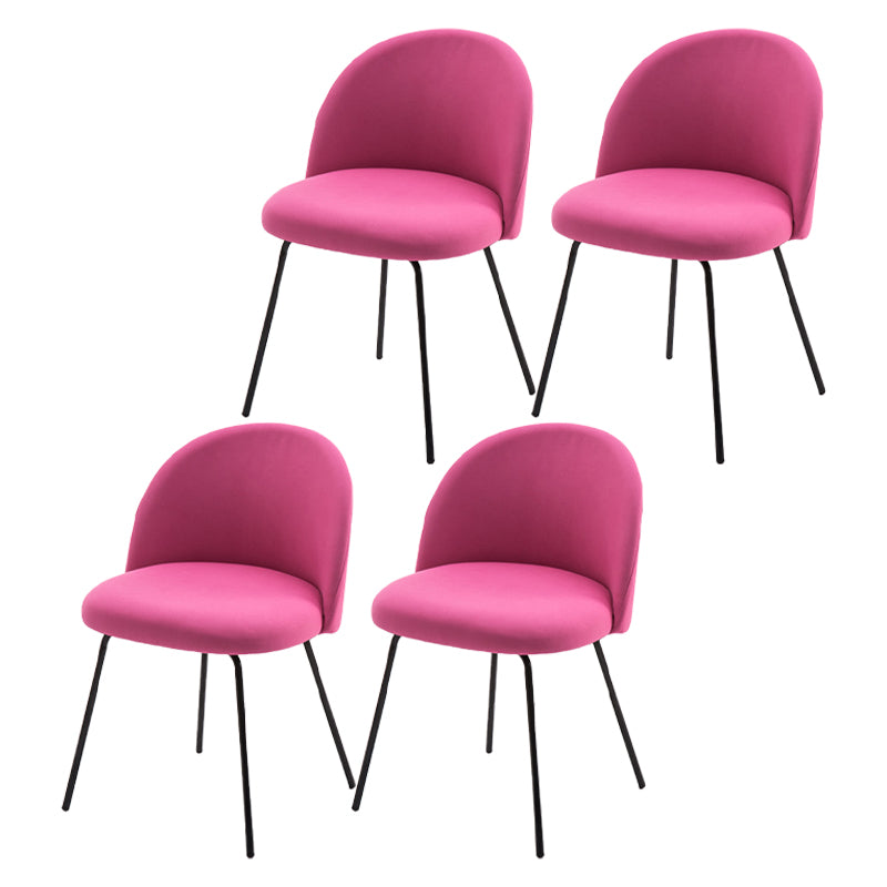Chaise d'appoint de salle à manger rembourrée scandinave, finition mate, chaise de salle à manger Parsons